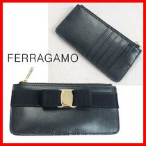 ☆【FERRAGAMO】☆カードケース ヴァラ リボン レディース☆