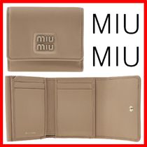 ☆人気☆【MIU MIU】☆ロゴ スモール レザー 二つ折り財布☆