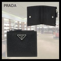 【すぐ届く】 PRADA プラダ サフィアーノトライアングル 財布