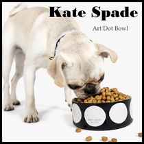 Kate Spade★大人気の愛犬グッズ♪ドット柄フードボウル水玉柄