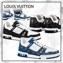 ◆Louis Vuitton 23AW◆LV Trainers デニム＆レザースニーカー◆