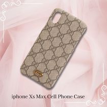 イタリア製☆ロゴデザイン【GUCCI】iPhone XS MAX ケース