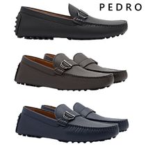 PEDRO メンズ スマートカジュアル レザー製モカシン 冠婚葬祭