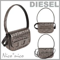 【DIESEL】1DR ロゴ デニム ショルダーバッグ *送料/関税込み*