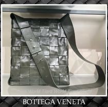 ポーチ付◆BOTTEGA VENETAイントレチャートメッセンジャーバッグ