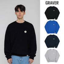 【GRAVER】23FW★ Small Daisy Flower Logo Smile Sweatshirt