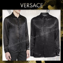 【23AW NEW】VERSACE_men / Alligator Devore Sport 長袖シャツ