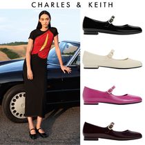 台湾 CHARLES&KEITH パールバックル メリージェーンズ