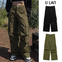 【U LAN】(UNISEX) Dave Pintuck Cargo Pants