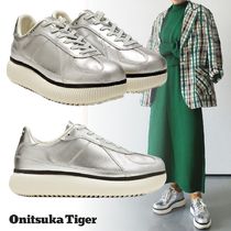 onitsukatiger☆DELECITY チャンキーフラット フォルム シルバー