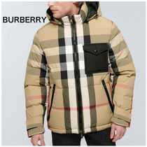 送料関税込み☆BURBERRY☆リバーシブル　ダウンジャケット