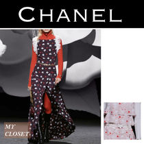 CHANEL FW2023/24 花柄 ロング マキシ スカート ワンピ フリル