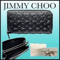 大人気☆Jimmy Choo Carnaby/S スターエンボス レザー 長財布