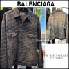 BALENCIAGA デニムジャケット BALENCIAGA＊BB MONOGRAM LARGE FIT デニムジャケット＊送料込