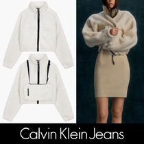 【CALVIN KLEIN】 CKJクロップドシェルパジャケット◆送料無料◆