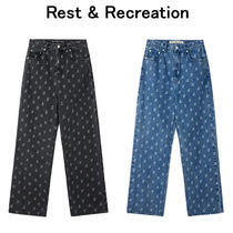 ★韓国人気★Rest & Recreation★RR PRINTED DENIM PANTS