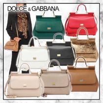 ◆Dolce & Gabbana 23AW◆Sicily レザー ショルダーバッグ◆