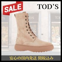 SALE*国内発送*TOD'S W.G.スエード レースアップ アンクルブーツ