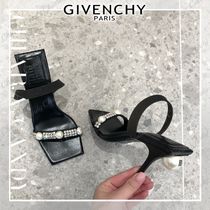 【数量限定】GIVENCHY_women/クリスタル＆パール レザーミュール