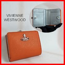 ☆人気☆【Vivienne Westwood】☆財布 がま口 二つ折り ORANGE☆