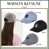 MAISON KITSUNE キャップ 【Maison Kitsune GOLF】Women Fox Head Winter Ball Cap