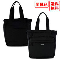 関税・送料込  BALENCIAGA BLACK NYLON EXPLORE トートバッグ