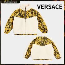 VERSACE☆キッズ Barocco フェイクムートンパネル ジャケット