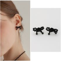 TATIANA☆Onyx Rose Ribbon Earring