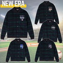 新着【New Era】MLB チーム ロゴ タータンチェック ジャケット