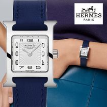 【HERMES 】アワーHウォッチミニモデル21 mm　ネイビーブルー