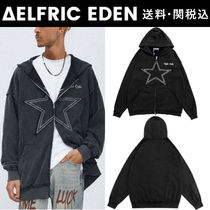 【Aelfric Eden】スター ウォッシュド ジップアップ パーカー