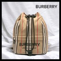 BURBERRY☆関税込み☆ナイロンドローコードポーチ