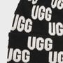 UGG ニットキャップ・ビーニー 【UGG】Graphic Check Logo Wool-Blend Beanie ☆ ロゴ ニット帽(2)