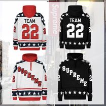 関税込 SUPREME シュプリーム Hockey パーカー ロゴ 星 スター