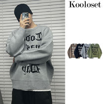 【KOOLOSET】Lettering Heavy Round Knit