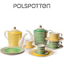 国内発| POLSPOTTEN Chess ティーポット Yellow / Dark Green