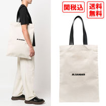 関税・送料込  Jil Sander Logo-print cotton バッグ