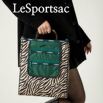 ■LeSportsac■ LG 2 ZIP POCKET TOTEクリームゼブラ