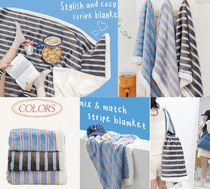 【Mix&match】【大人気】Stripe Blankets*Mサイズ