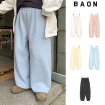 【BAON】Yomi banding ribbed knit jogger pants