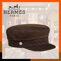 HERMES 最新作 上品 キャスケット 帽子 レザー Giulietta Tresse