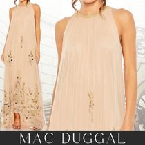 MAC DUGGAL トラピーズ ガウンドレス Floral Embellished