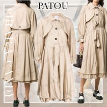 【23SS NEW】PATOU_women / コットンギャバジン トレンチコート