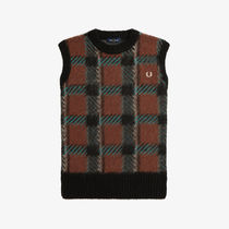 FRED PERRY Glitch Tartan Knit Best MY1472