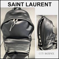 SAINT LAURENT＊CITY BACKPACK レザーバックパック＊送料込