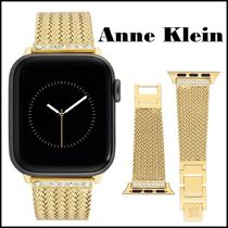 Anne Klein★華やかメッシュxクリスタルApple Watchストラップ