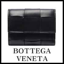 ★関税込★ BOTTEGA VENETA ★イントレチャート 三つ折り財布 BK