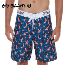 69SLAM☆GETTING WET DARK MANU LONG LENGTH BOARDSHORT 短パン