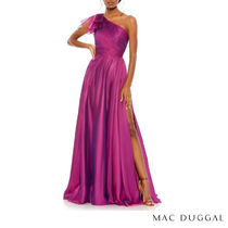 MAC DUGGAL セール ラッフル袖トリムボリュームドレス2色