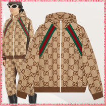 GUCCI《ストライプ ジャンボ GGジップジャケット》ベージュ 直営